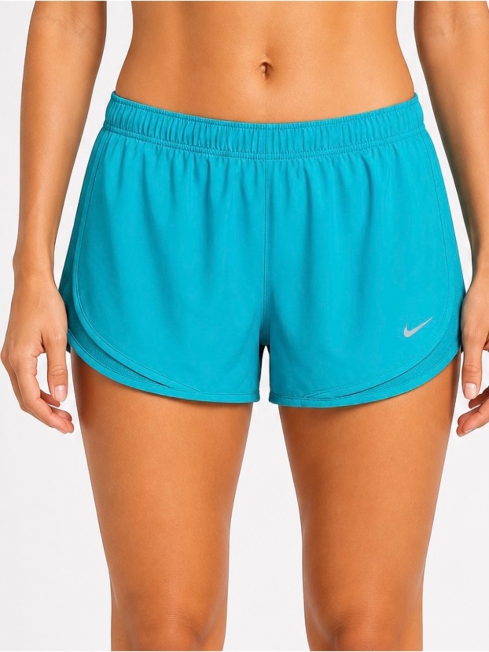 Nike women’s Tempo Running Shorts size XL Teal Dri-FIT 3” Mid Rise‎ HM6096-347